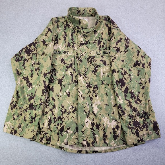 Noman Properties Other - military blouse Jacket Mens Medium Green Navy Working Uniform Type III Camo